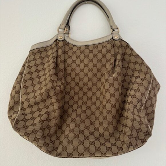 Gucci Sukey Tote GG Canvas Large - Classic Luxury Handbag - Picture 7 of 14